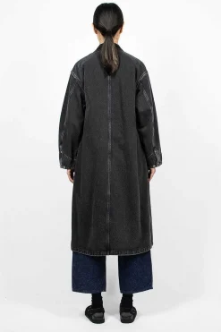 Denim Overcoat Stone Black