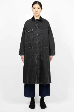 Denim Overcoat Stone Black
