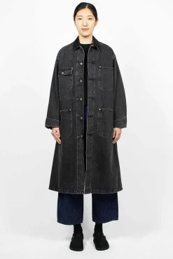 Denim Overcoat Stone Black