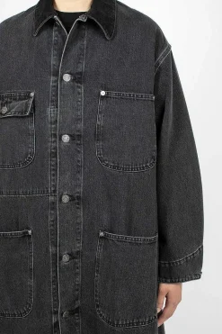 Denim Overcoat Stone Black