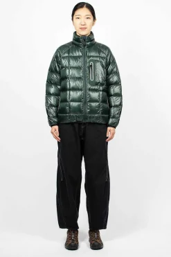Diamond Stitch Down Jacket Green