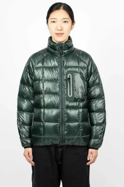 Diamond Stitch Down Jacket Green