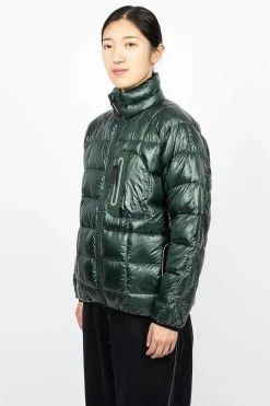 Diamond Stitch Down Jacket Green