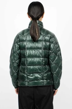 Diamond Stitch Down Jacket Green