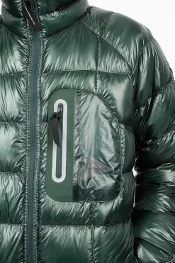 Diamond Stitch Down Jacket Green