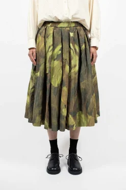 Double Riddeaux Skirt Ikat Khaki
