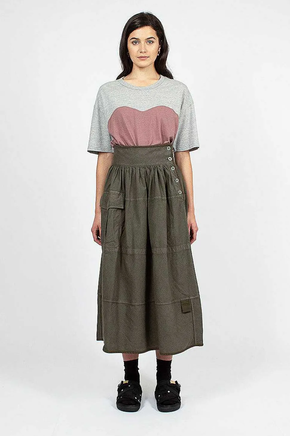 Elevation Mil Olive Skirt