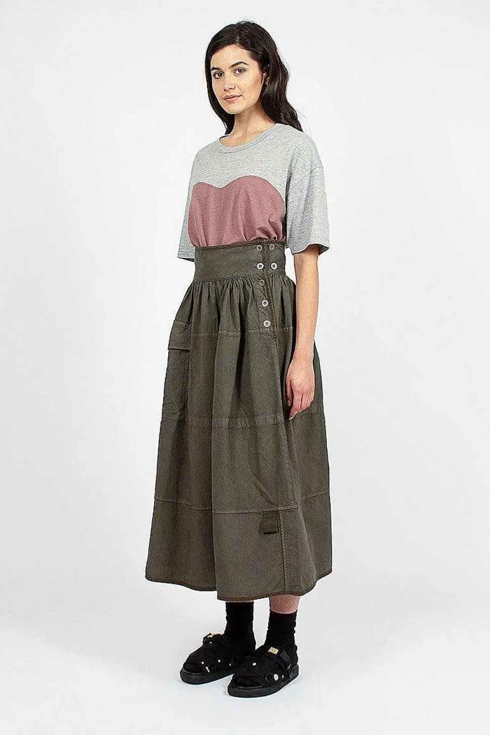 Elevation Mil Olive Skirt