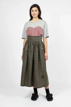 Elevation Mil Olive Skirt