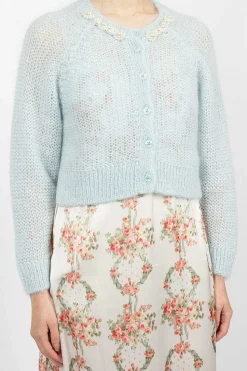Embellished Cardigan Baby Blue