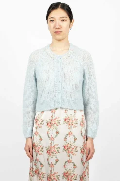 Embellished Cardigan Baby Blue