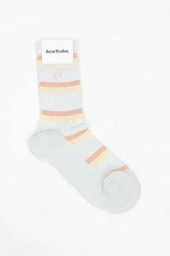 Face Socks Blue/Multi