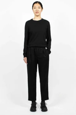 Flannel Jogging Trousers Black