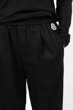 Flannel Jogging Trousers Black
