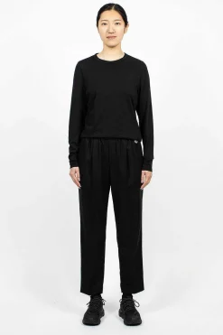 Flannel Jogging Trousers Black