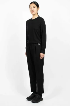 Flannel Jogging Trousers Black