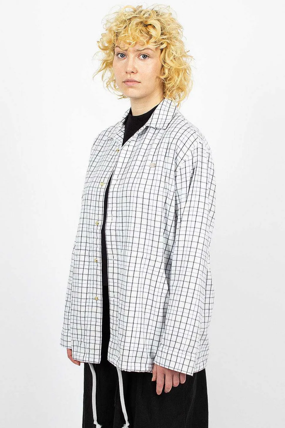 Flannel Overshirt White/Black