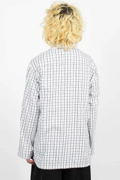 Flannel Overshirt White/Black