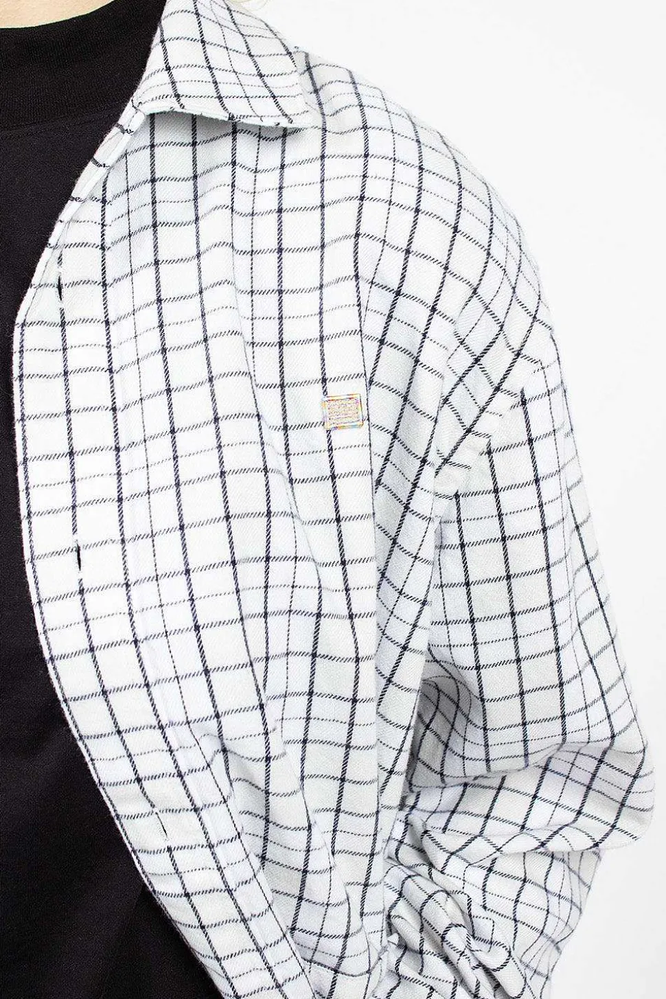 Flannel Overshirt White/Black