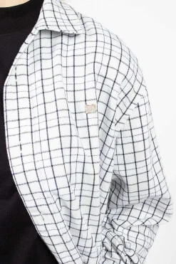 Flannel Overshirt White/Black