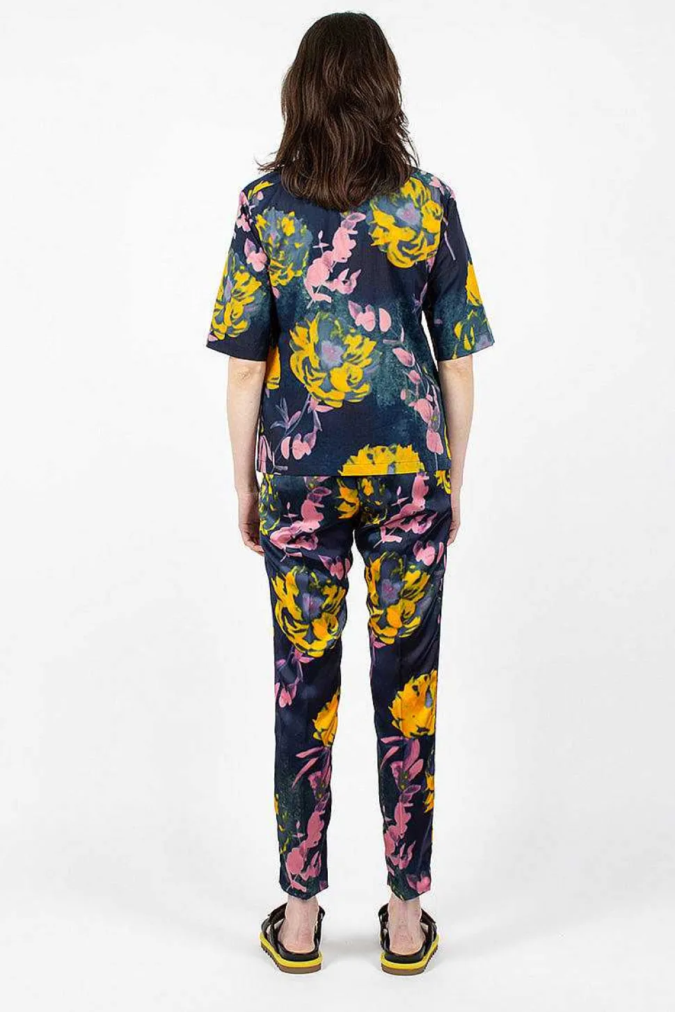 Floral Pants Navy