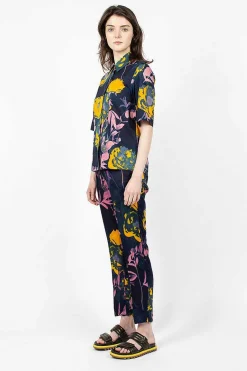 Floral Pants Navy
