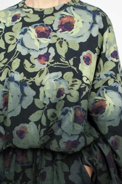 Floral Sweatshirt Dip Dye