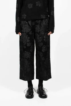 Floral Trouser Black
