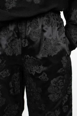 Floral Trouser Black