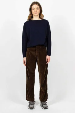 French Work Pant Dark Brown Corduroy