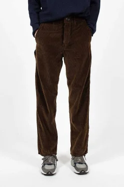 French Work Pant Dark Brown Corduroy