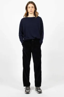 French Work Pant Navy Corduroy