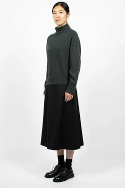 Full Skirt Sateen Black