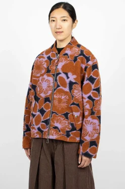 Gabby Jacket Floral Navy
