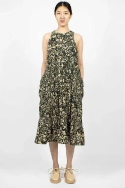 Haven Camo Dress Green