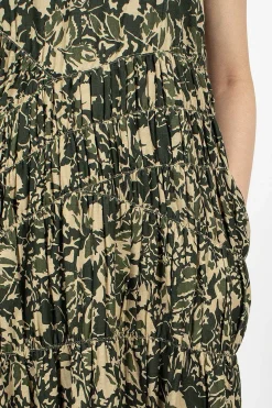 Haven Camo Dress Green