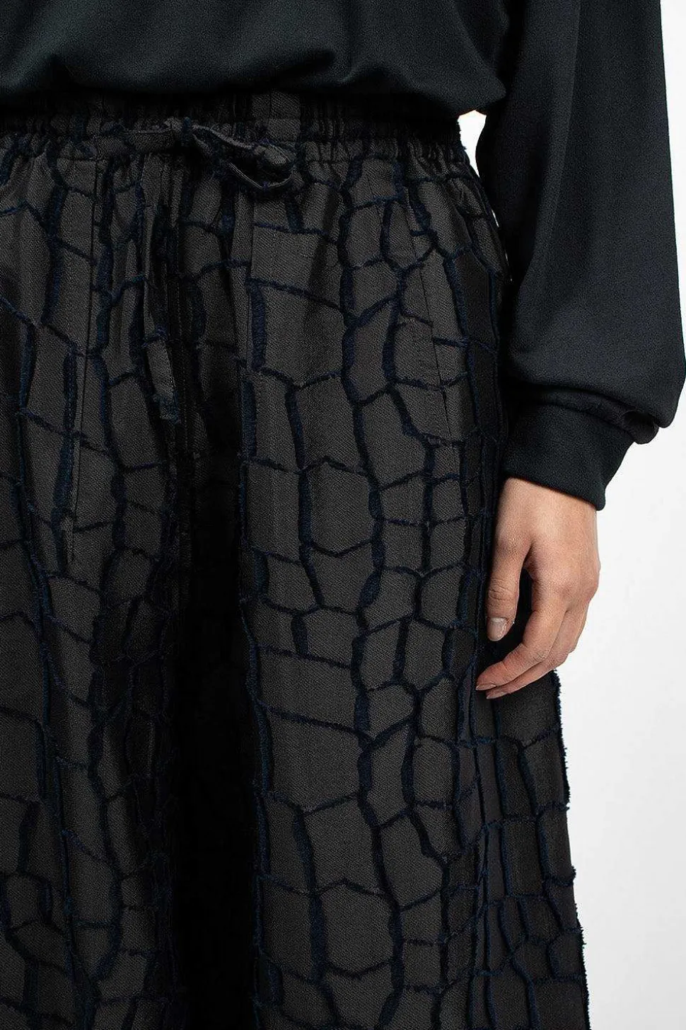 H.D.P. Pant Crocodile Charcoal