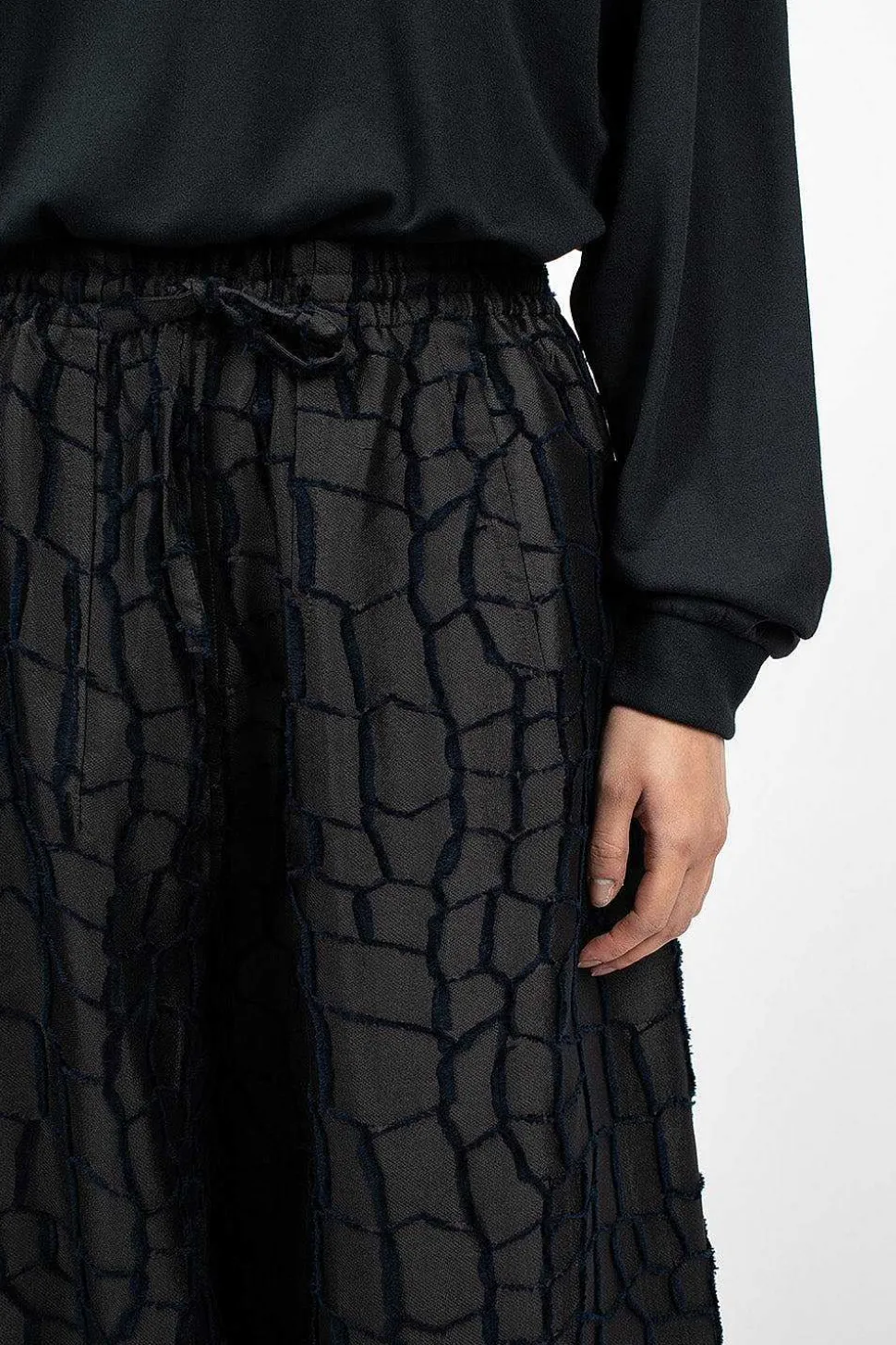 H.D.P. Pant Crocodile Charcoal