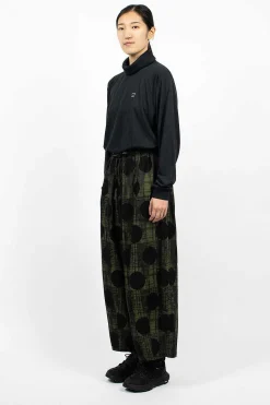 H.D.P. Pant Plaid/Polka Dot Green