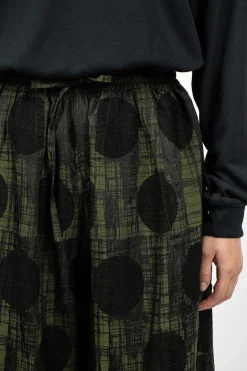 H.D.P. Pant Plaid/Polka Dot Green