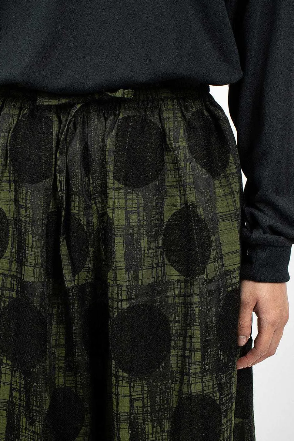 H.D.P. Pant Plaid/Polka Dot Green