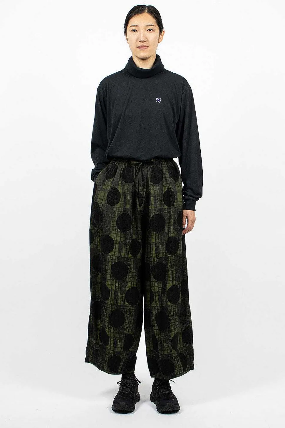 H.D.P. Pant Plaid/Polka Dot Green