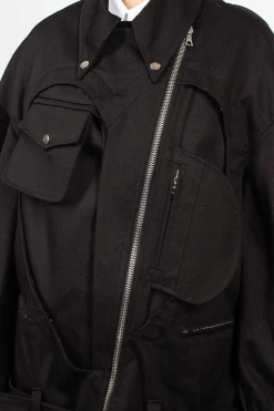 Heart Biker Jacket Black