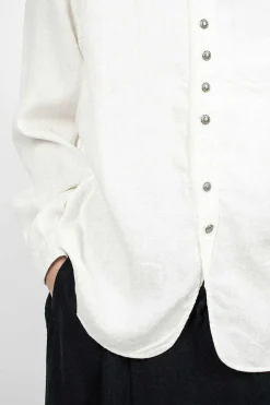 Herringbone Penny Shirt White