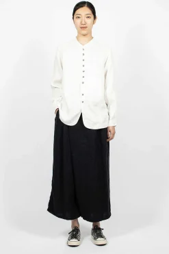 Herringbone Penny Shirt White