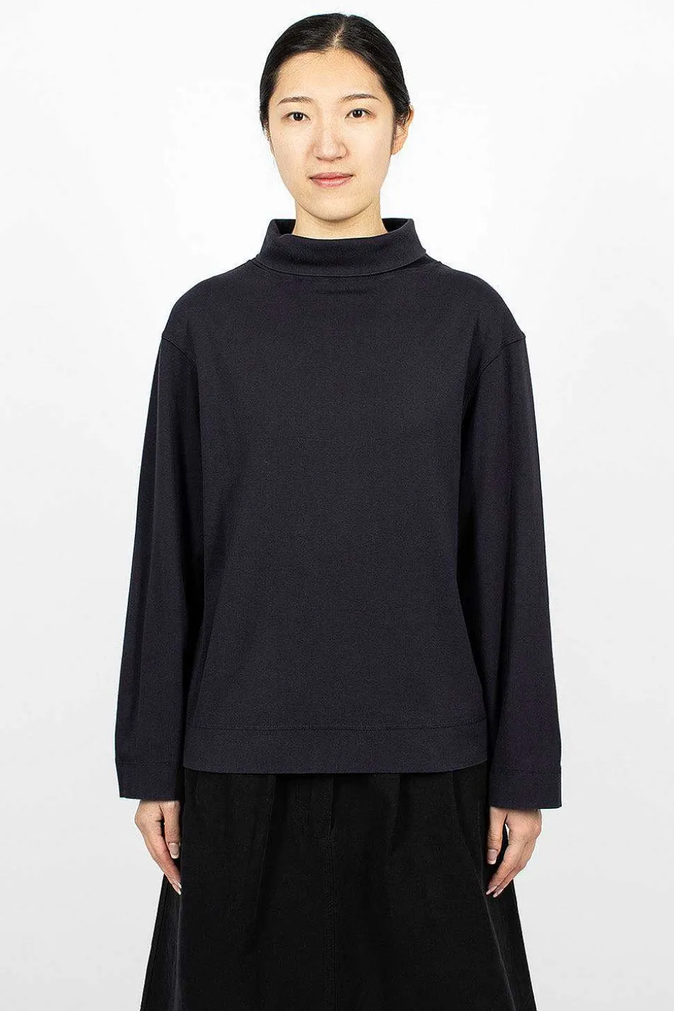 High Neck Pullover Ink