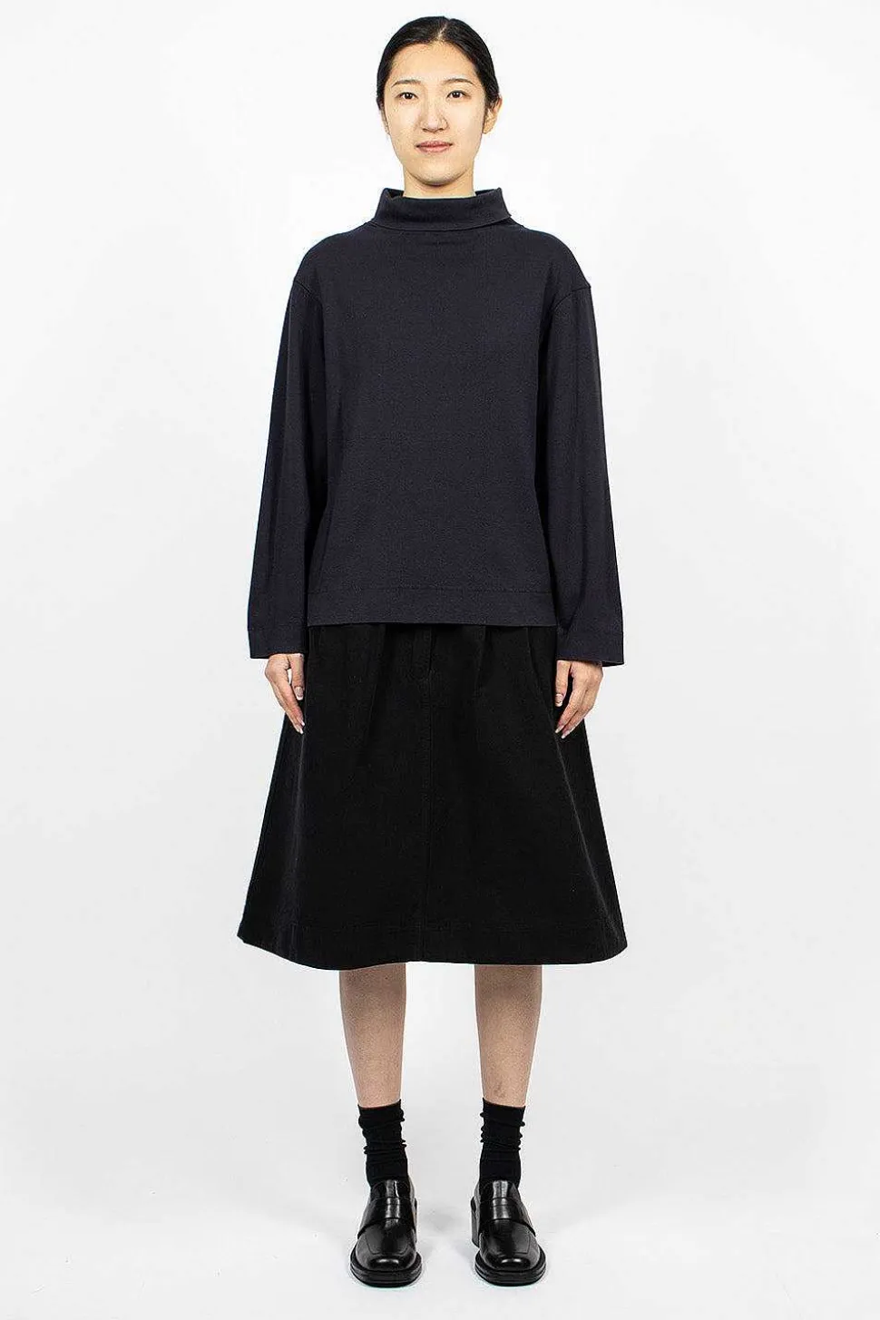High Neck Pullover Ink
