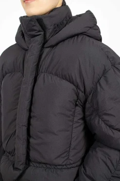 Hooded Puffer Jacket Black