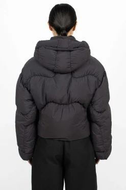 Hooded Puffer Jacket Black