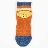 Ivy Rainbowy Happy Heel Short Socks Orange
